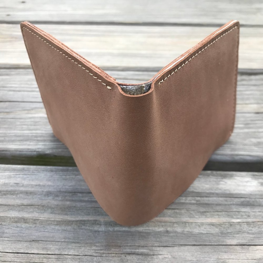 Men Wallet Bifold All Leather Card Holder Purse - Picture 11 of 13